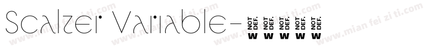Scalter Variable字体转换